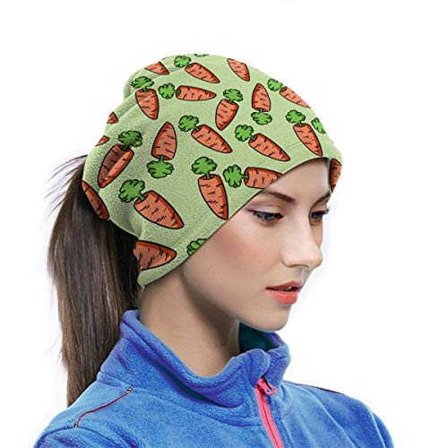 Kasonj Bandana de zanahoria para el cuello de la cara de la polaina de la cara de la bufanda de la mascarilla, a prueba de viento transpirable Pesca senderismo correr ciclismo