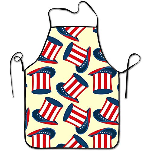 Katrine Store American Hat Delantal con Peto Personalizado Unisex Profesional Duradero para Hornear en la Cocina