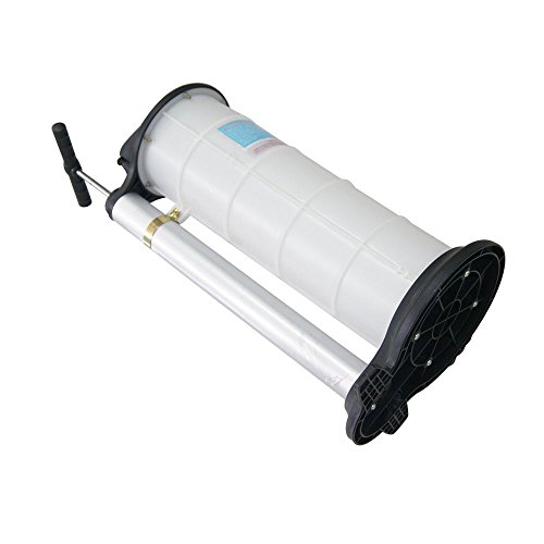 KATSU Tools 481509 9L Bomba manual de succión de líquido y aceite para motor de aspiración manual para automóviles, blanco