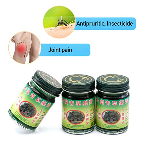 Katyma 50g Bálsamo Tailandés Ungüento Herbal Verde Masaje Herbal Tailandés Bálsamo Articulaciones Musculares Esguince Dolor Bálsamo