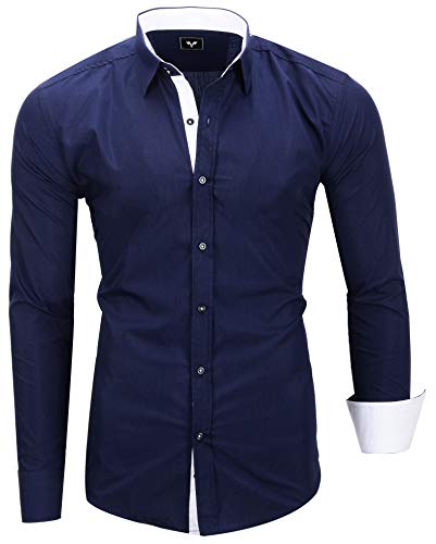 Kayhan Hombre Camisa, TwoFace Navyblue M