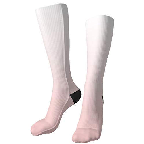 KCOUU Pantone Rosa Cuarzo Gradiente Unisex Adulto Calcetines Gruesos Lindo Novedad Atlético Calcetines Senderismo Calcetines Recreación al aire libre Calcetines Wicking Cushion Crew Socks