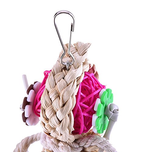 Keersi Juguete para picar para pájaros, ideal para loros, guacamayos africanos, periquitos grises, y cacatúas