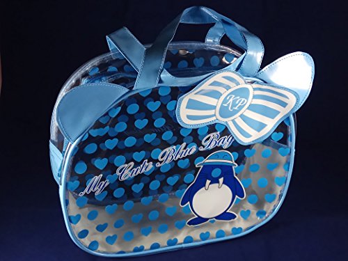 Kennedy Playsets Bolso Para Niña - Neceser Infantil Transparente de Viaje - Ideas de Regalos Para Niñas Para Jugar a Ser Mamá, Juguetes de Niñas, Bolso Para Compras, Playa, Disfraces, Neceser de Niña