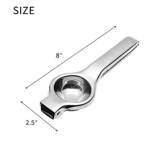 KEPEAK Nuevos Exprimidores Manuales, DIY Herramienta Extractora de Cítricos Inoxidable, Exprimidor de Limón Portátil, Extracción Rápida/Eficiente para Interiores y Exteriores (S)