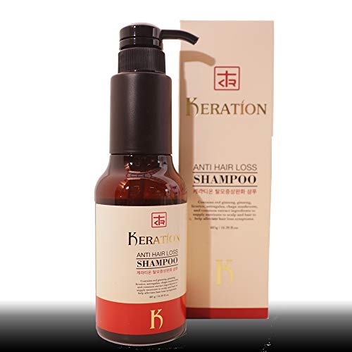 Keration Anti Hair Loss Shampoo 485ml Anti-Adelgazamiento, cuero cabelludo que pica, extractos naturales nutrientes Nutrir, Todo tipo de cabello