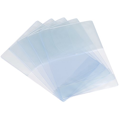 Kesote Claro Transparente Viajar Pasaporte Funda Cubierta de Plástico, Paquete de 5