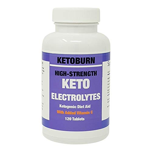 Keto Burn Electrolytes Suplemento De Electrolitos Keto Para La Dieta Cetogénica Con Sodio Potasio Calcio Magnesio y Vitamina C x 120 Comprimidos De 900 mg