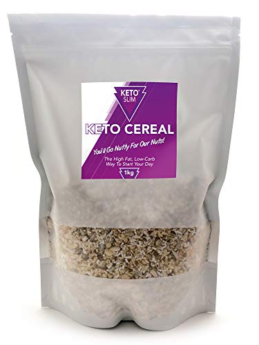 Keto Cereal Desayuno Bajo en Carbohidratos Sin Azúcar Añadido Alto en Grasas y Proteína Moderada - Sabor Delicioso Natural - Perfecto para la Dieta Keto - Apto para veganos- Sin Gluten ni Cereales 1KG