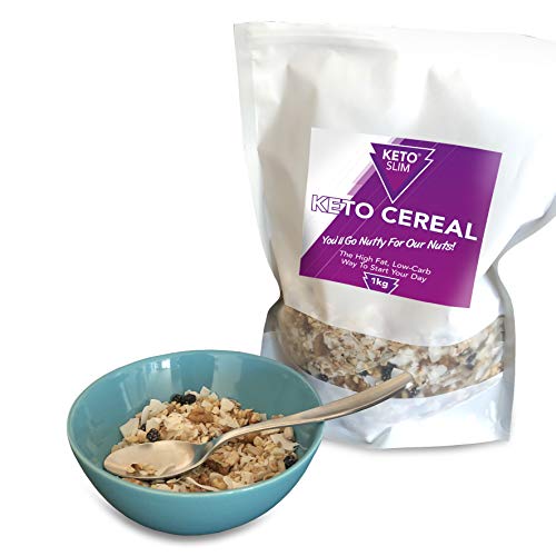 Keto Cereal Desayuno Bajo en Carbohidratos Sin Azúcar Añadido Alto en Grasas y Proteína Moderada - Sabor Delicioso Natural - Perfecto para la Dieta Keto - Apto para veganos- Sin Gluten ni Cereales 1KG