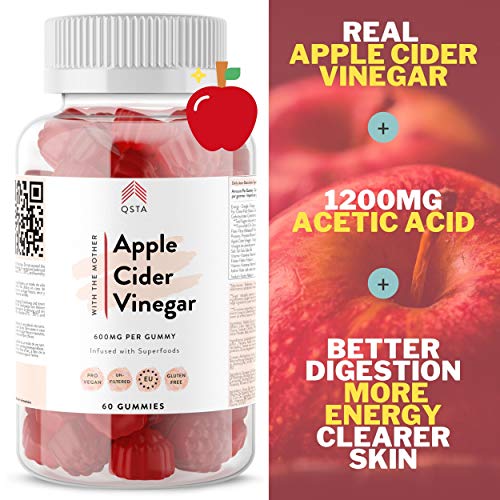 Keto Gummies Sidra de Manzana 1200mg (30 DIAS) - 100% natural y SIN azúcar (0.3g), ACV Puro + Vegano (PECTINA) + B6 + B12 + B9 - Dieta keto, Acelera Metabolismo, Detox & Protege tus Dientes +MEDICOS