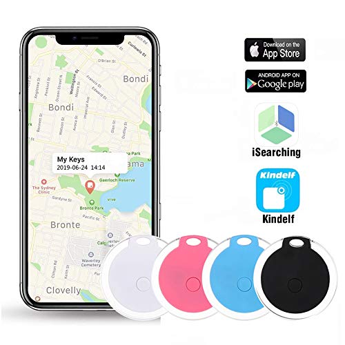 Key Finder, Afaneep Buscador de Llaves con App, Control de Cámara del Teléfono y Función de Grabación y Recordatorio de Alarma Anti-Pérdida 1 Paquete -Azul