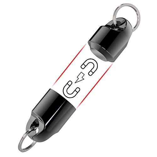KeySmart MagConnect - Accesorio Instantáneo, Seguro Para Bolsas, Carteras y Correas - Fácil Acceso para Llaves (3 Paquete, Negro)