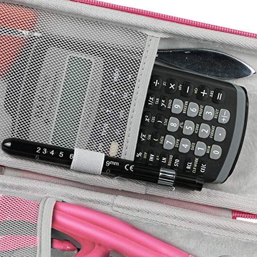 Khanka Duro Viaje Estuche Bolso Funda para estetoscopio 3M Littmann Classic Fonendoscopio (Rosado)
