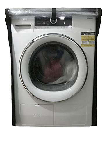 KHOMO GEAR - Funda Protectora para Lavadora y Secadora de Carga Frontal Protector Impermeable para Lavadoras y Secadoras de Ropa Colada - Tamaño Universal - Negro