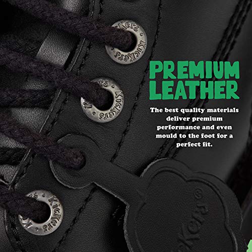 Kickers Kick Hi', Botines para Mujer, Negro (Black/Black), 37 EU