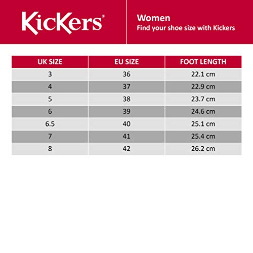 Kickers Kick Hi', Botines para Mujer, Negro (Black/Black), 37 EU