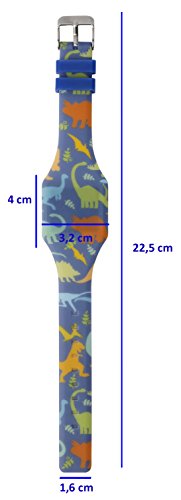 KIDDUS Reloj LED Digital para niña o niño. Pulsera de Silicona Suave para niños y Adultos. Batería Japonesa reemplazable. Fácil de Leer y Aprender Las Horas