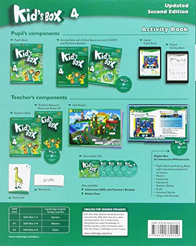 Kid's Box Level 4 Activity Book with CD ROM and My Home Booklet Updated English for Spanish Speakers