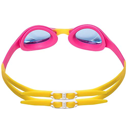 KidSwim - Gafas de natación para niños de 4 a 12 años, sin fugas, resistentes al agua, lentes antivaho y correa de silicona suave