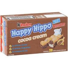 Kinder Happy Hippo Cocoa Cream Biscuits 28 Pcs Box
