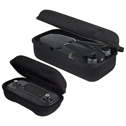 Kingwon Funda de transporte Carrying Case Eva duro Bolsa de Almacenamiento para Drone DJI Mavic Pro y Control Remoto, (No es adecuado para DJI Mavic 2)Negro