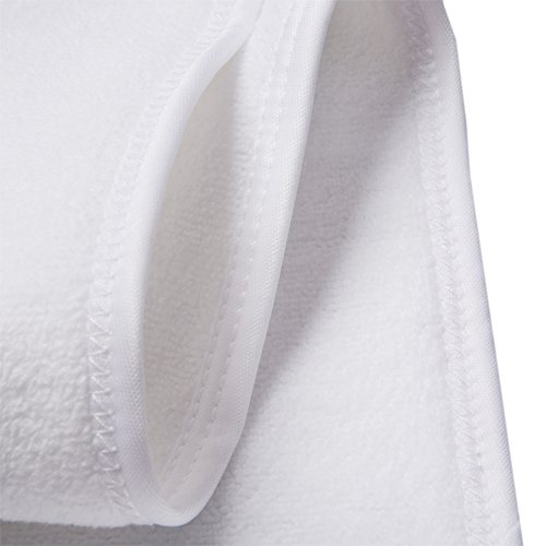 KinHwa Diadema de Microfibra de SPA para Mujer, Cinta de Maquillaje Facial Lavable, Cinta mágica para baño, Maquillaje y Deporte, 3 Unidades 8cmx65cm Blanco