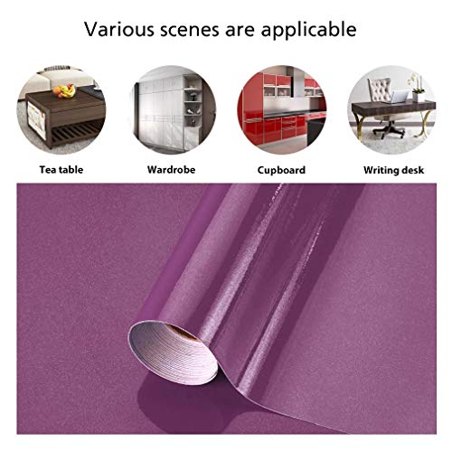 KINLO Pegatina para Muebles, Engomada Autoadhesiva de PVC para Decorar y Proteger con La Imagen de Madera, Pegatina para Muebles/Cocina/Baño, a Prueba de Agua/Moho,0.61*5M per Rollo