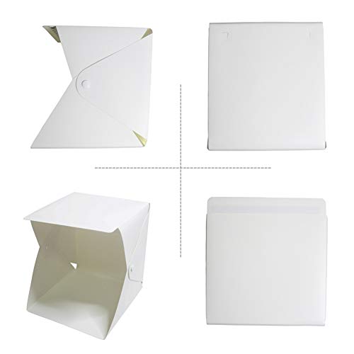 Kinnart portátil profesional mini estudio de fotografía dos colores fondo durable luz LED plegable fotografía estudio marco caja suave tiro tienda blanco