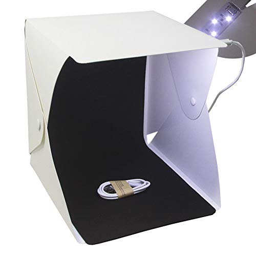 Kinnart portátil profesional mini estudio de fotografía dos colores fondo durable luz LED plegable fotografía estudio marco caja suave tiro tienda blanco