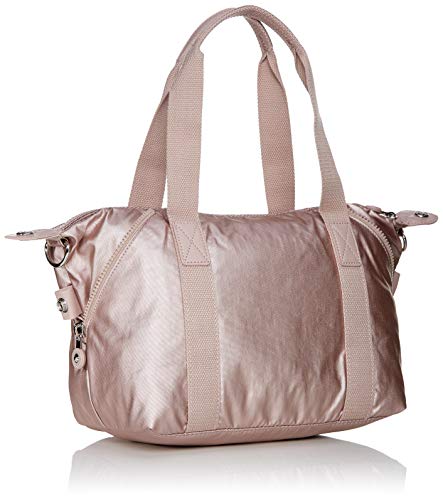 Kipling Art Mini, Bolso de Mano para Mujer, Rosa (Metallic Rose), 28x23.5x18.5 cm