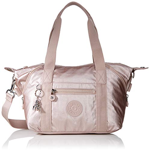 Kipling Art Mini, Bolso de Mano para Mujer, Rosa (Metallic Rose), 28x23.5x18.5 cm