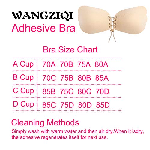 KISSBOBO Sujetador Adhesivo Push up Sujetadores Adhesivo Invisible Sin Espalda Sujetador Silicona de Gel