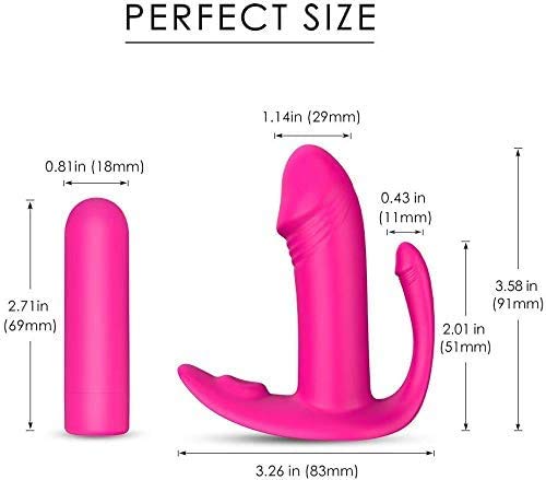 Kissplay Vībrǎdør Clītørīanø Mujer Mando a Distancia, Mujer Control Remoto, Silencio de 9 bandas, adecuado para mujeres ponibles, USB recargable, Pink