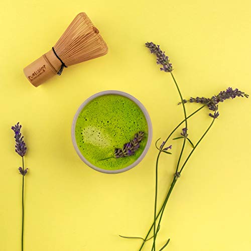 Kit Básico Matcha y Batidor/Set de Té PureChimp Matcha – Batidor de Bambú Japonés Tradicional + 20g Té Verde Matcha Premium + Cuchara medidora - Libre de Pesticidas