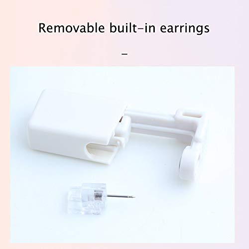 Kit De Herramientas Pistola 2Pcs Auto-En-Oreja Piercing Pistola Desechable Pendiente del Oído del Perno Prisionero del Kit del Arma Estéril Sin Dolor De Oído,H