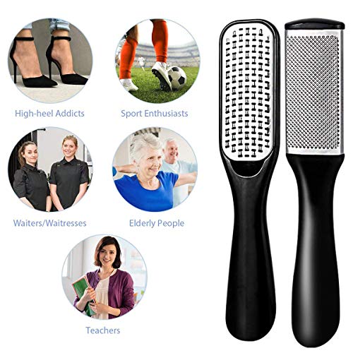 Kit de Pedicura, Lima de Pies- 20 en 1 Profesional Kit de Herramientas de Pedicura Conjunto de Pie de Acero Inoxidable Escofina de Pie Remover la Piel Muerta Para el Cuidado de los Pies en Hogar