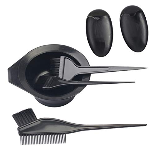 Kit de Pelo Tinte,Professional Kit de Coloración Tinte para Cabello con Pelo Tazón de Cepillo de Coloración Peine Guante Cubre Orejas Pinzas cabello Gorra Agitador para Salón Casa DIY