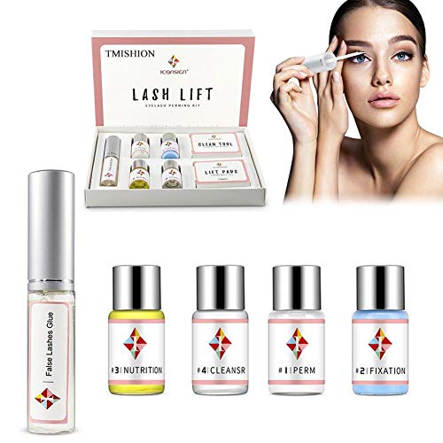 Kit de pestañas para pestañas, maquillaje Kit de pestañas para permanentes con pestañas Lifting de pestañas largas y cortas