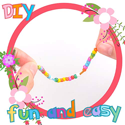 Kit De Pulseras De Regalo para Niñas para Niños, Kit De Pulseras De La Amistad para Niñas De 6 7 8 9 10 Años, Regalo Cumpleaños Niños Juguetes Niñas 7 8 9 Cuentas Arte y Manualidades Niños 5 a 11