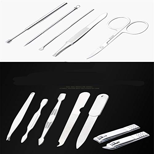 Kit De Recorte De Uñas Cortaúñas Tijeras Cortadores Set Safety Finger Manicure Trimmer,Juego De Cortaúñas - Bloque De Limas De Uñas Para Pulido De Uñas Cortaúñas Para Uñas Gruesas Cortaúñas Uña