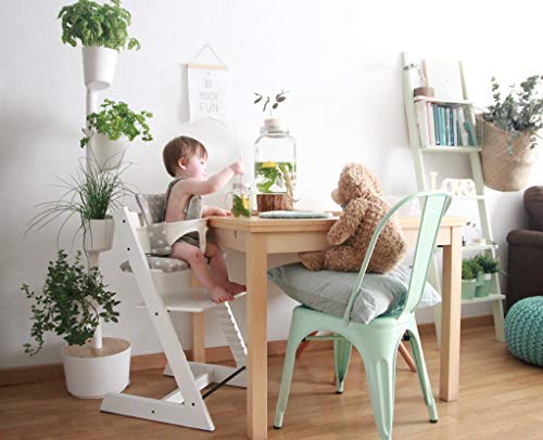 Kit Huerto urbano vertical con autorriego digital, blanco, 4 macetas