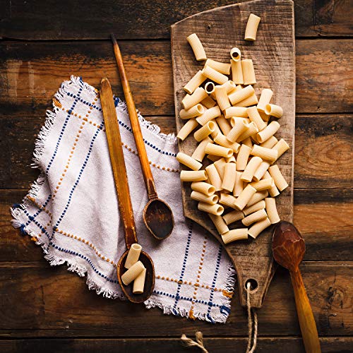 Kit receta "Pasta all'amatriciana", con Guanciale (bacon), rigatoni Pasta, Salsa de Tomate y Aceite de Oliva extra virgen, Salumi Pasini