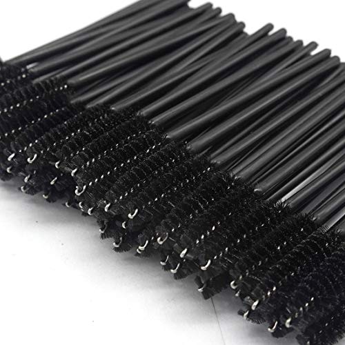 Kits de herramientas de maquillaje de 200 piezas Desechables Pincel para labios Pincel de maquillaje desechable Negro Pinceles de maquillaje diarios