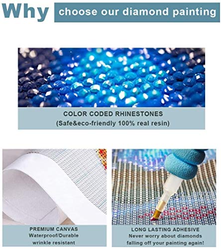 Kits De Pintura De Diamantes 5D Diy Para Adultos, Arte De Bordado De Cristal De Diamantes De Imitación Para Decoración De Pared Del Hogar Castell-Platja D'Aro Costa Brava 30x40cm