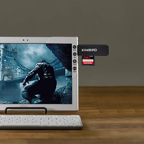 KiWiBiRD Lector Tarjeta de Memoria SD/Micro SD, Adaptador Micro USB OTG y Lector de Tarjetas USB 2.0 Computadoras de Escritorio y Portátiles/Teléfonos Inteligentes/Tabletas con Función OTG