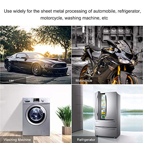 KKmoon Herramienta de Reparación de Abolladuras,Extractor de Abolladuras sin Pintura de Carrocería de Automóvil con 18 Pestanas(Oro)