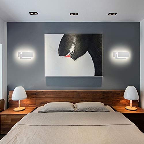 Klighten Aplique de pared Lámpara Moderno LED 24W Lámpara para Decoración del Hogar Pared Dormitorio Pasillo Entrada Blanco natural 4000~4500K