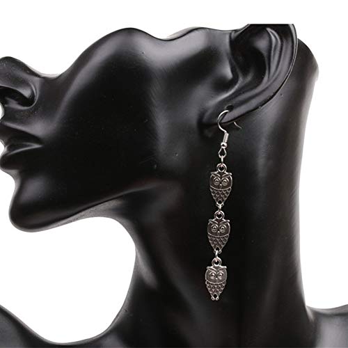 KLOP256 - Anillas para mujer y niña, multifunción, diseño de calavera, estilo vintage, punk, bar, club, festival, hueso fantasma, día a día (A), No nulo, como se muestra en la imagen, e