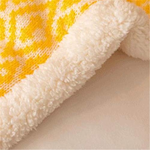 KNNSYZ Más Mantas de Lana Gruesa, Mantas Jacquard engrosadas, Ropa de Cama de Punto de Lana de algodón, Mantas multifuncionales